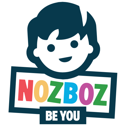 NozBoz kids clothing brand logo with “Be You” tagline