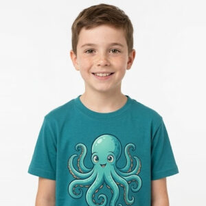 Noah Approved Octopus Kids T-Shirt | NozBoz Kids Clothing Design